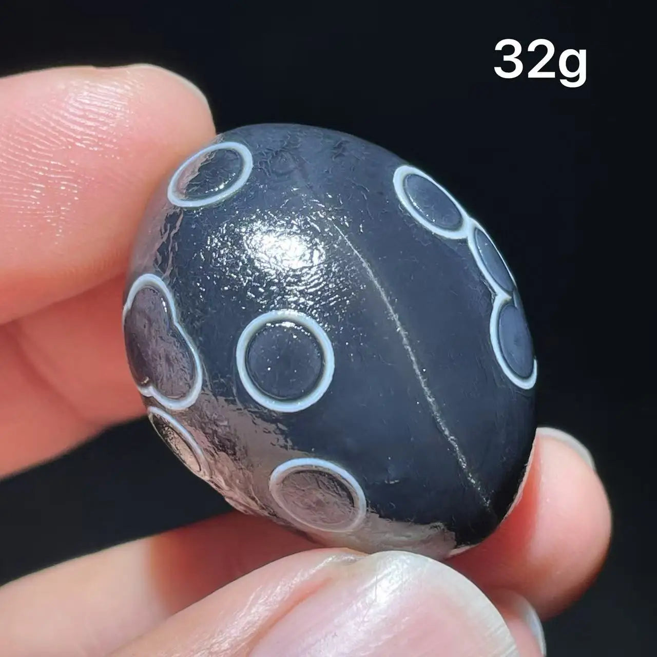 Natuarl black Sardonyx Gobi Agate Bead Alxa Eye Rock Specimen Energy Crystal Chakra Reiki Healing Stone Home Decor