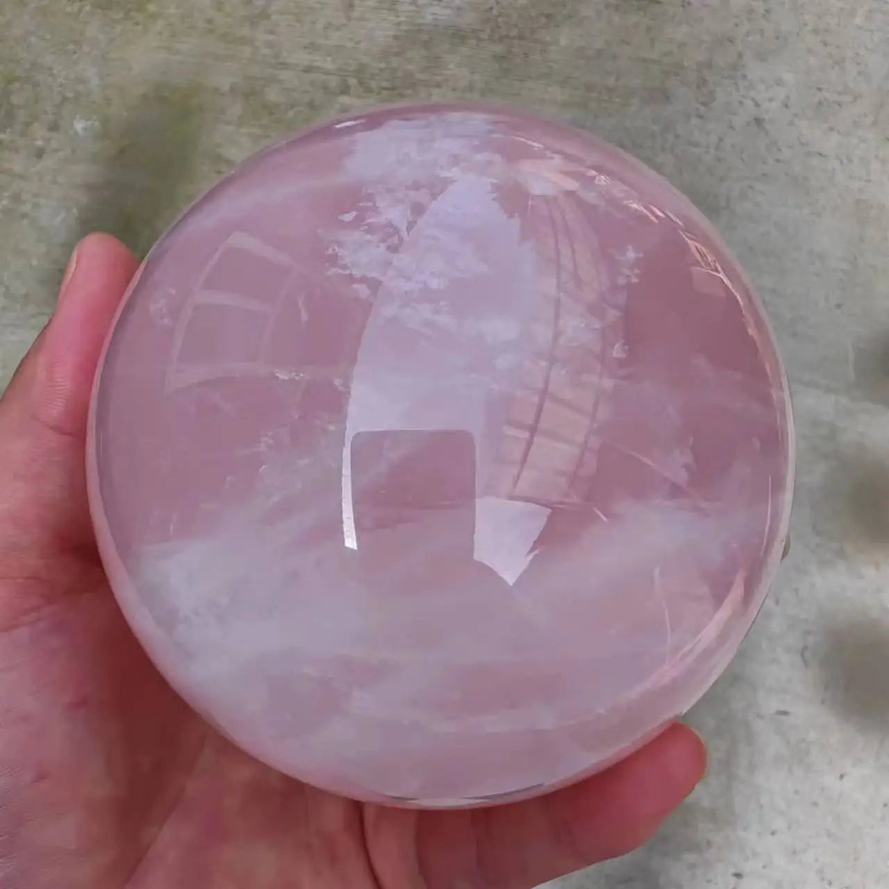 1pcNatural Rose Quartz ball Crystal Reiki Healing home office decorative craft gifts