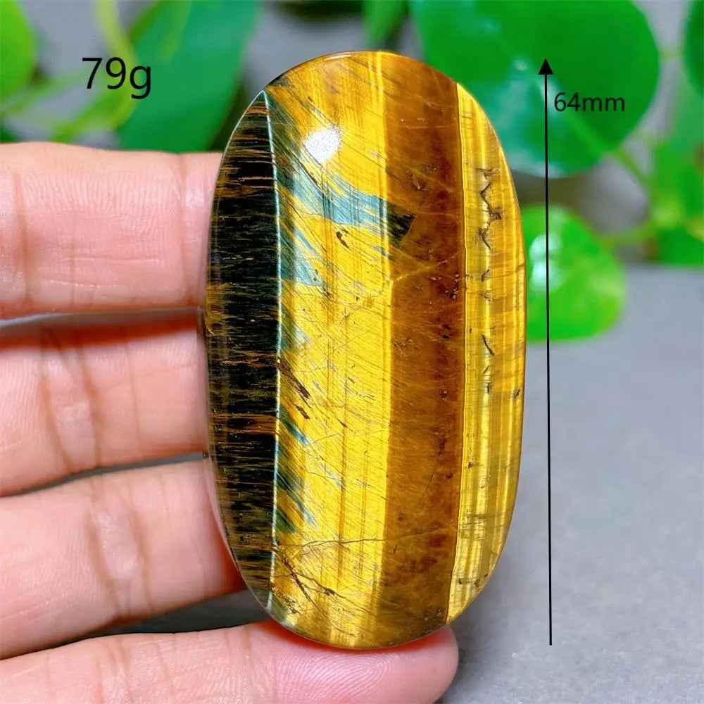 Blue Yellow Tiger Eye Palm Crystal Natural Stone Quartz Stone Minerals Home Decoration Reiki Craft Gifts Energy Healing Luck