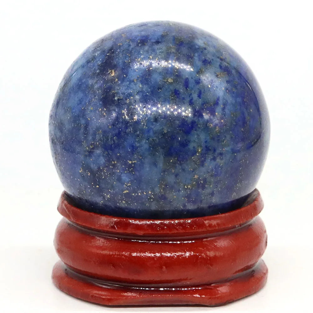 30mm Natural Stone and Crystal Ball Home Decor Reiki Healing Wicca Gemstone Sphere Collection Mineral Energy Gems Massage Globe