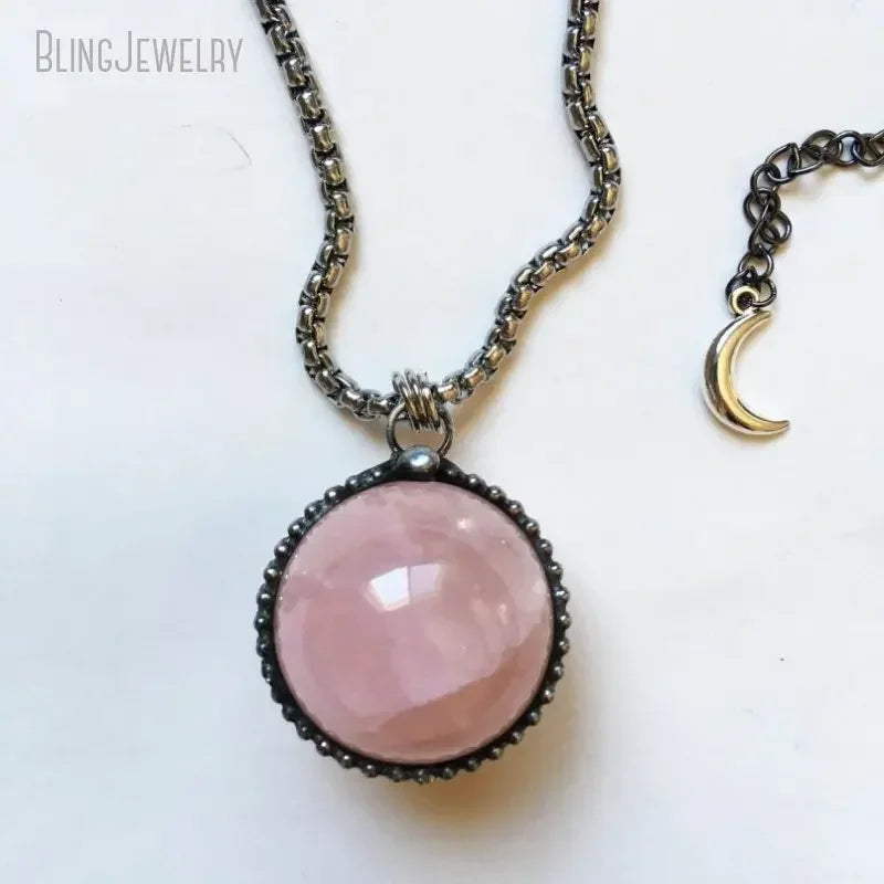 10pcs WitchCraft Collar Arcane Tiki Quartz Fluorite Obsidian Crystal Sphere Ball Talisman Necklace Goth Amulet Women Y2K Jewelry