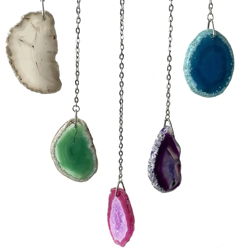 Agate Dream Catcher Balcony Garden Living Room Decoration Wind Chime Tree of Life Natural Agate Dream Catcher Gift for Girls