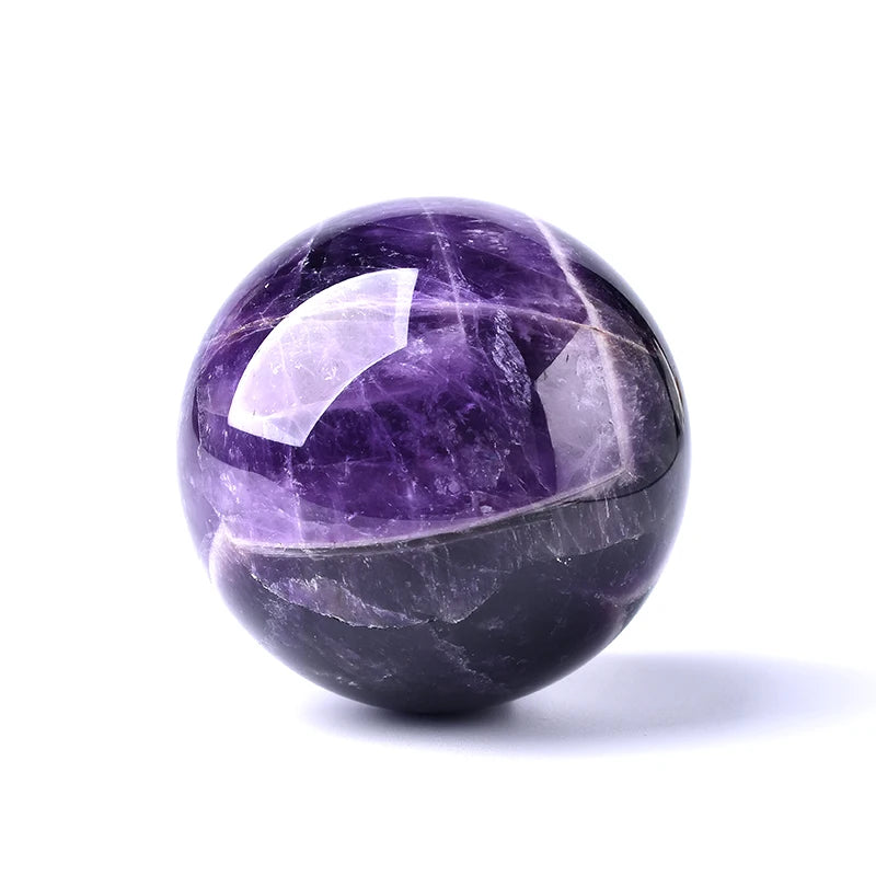 Natural Amethyst Sphere Polished Lukesemporium.com Globe Massaging Ball Chakra Reiki Healing Stone Exquisite Gifts EarthgsAura