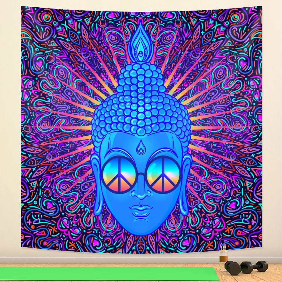 Indian meditation chakra tapestry home decoration Mandala tapestry background cloth Hippie witchcraft Bohemian decorative sheet