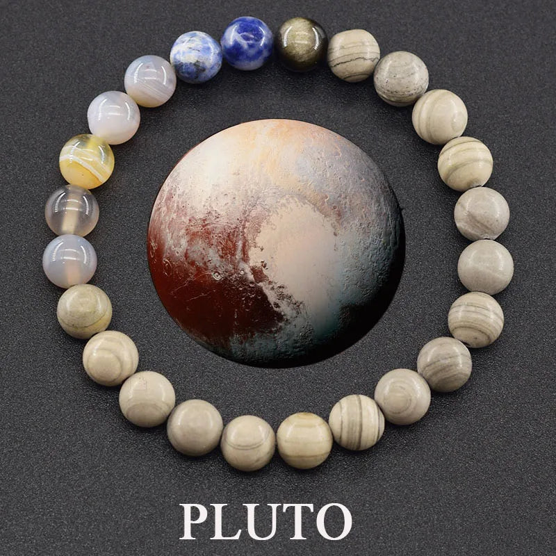 Hot Selling Cosmic Solar System Bracelet Eight Planets Sun Mercury Venus Earth Moon Mars Jupiter SaturnUranus Neptune Friendship Bracelet Handmade Jewelry Accessories