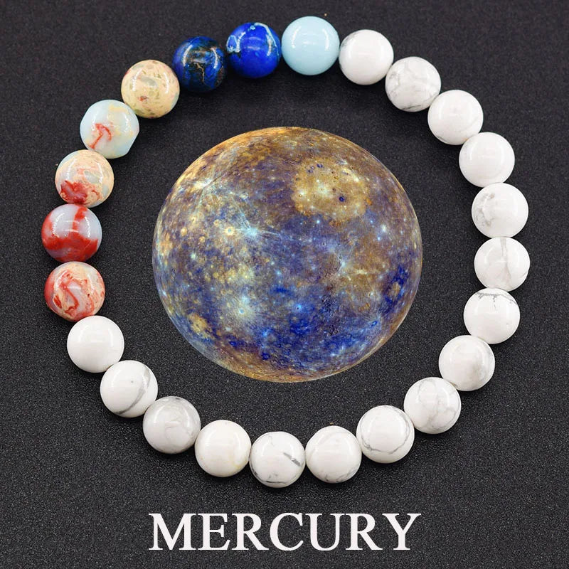 Hot Selling Cosmic Solar System Bracelet Eight Planets Sun Mercury Venus Earth Moon Mars Jupiter SaturnUranus Neptune Friendship Bracelet Handmade Jewelry Accessories