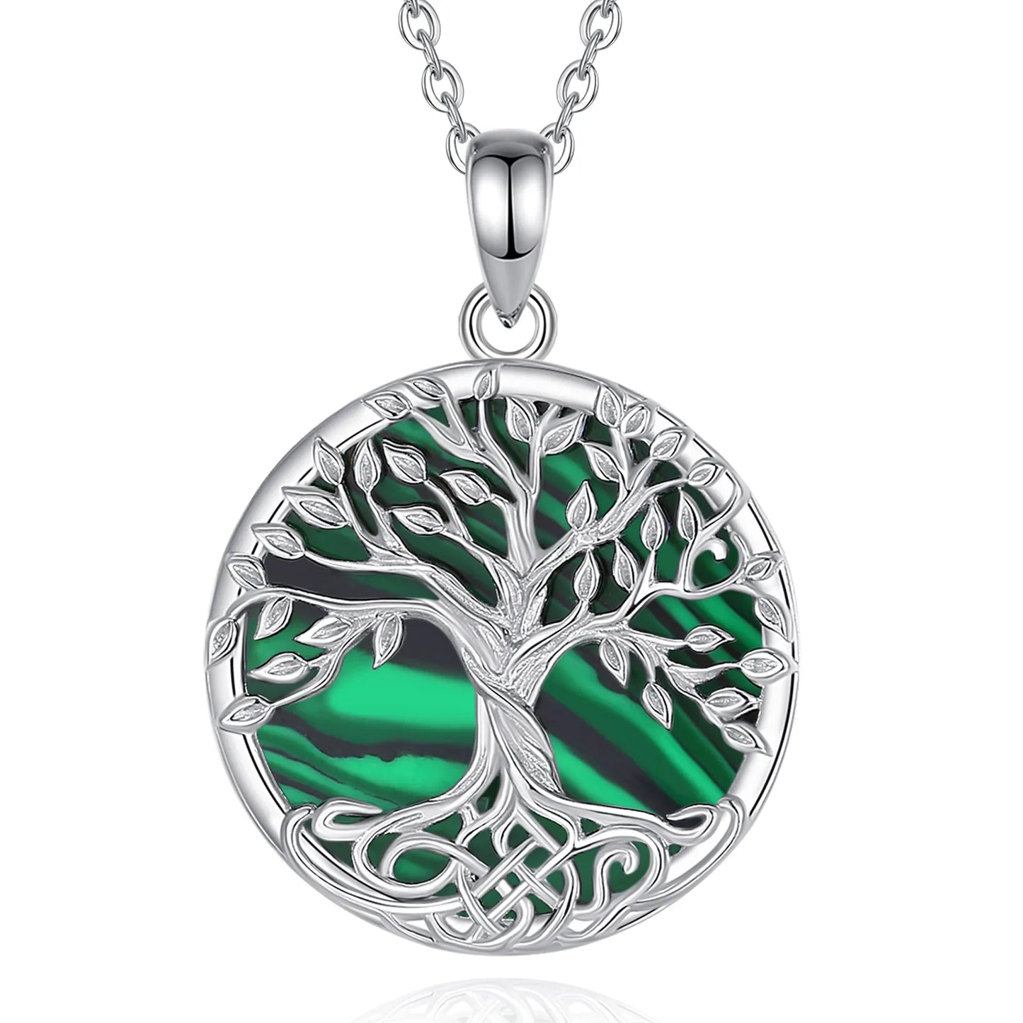 Crystal Chakra Pendant Necklace Tree Of Life Copper Wire Wrapped Birthstone Silver Jewelry Chakra Stones Healing Crystals