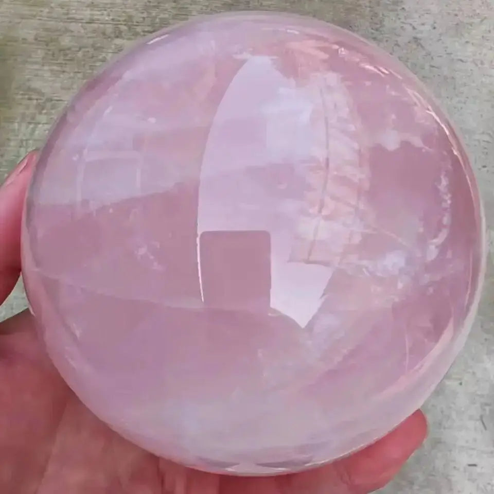 1pcNatural Rose Quartz ball Crystal Reiki Healing home office decorative craft gifts