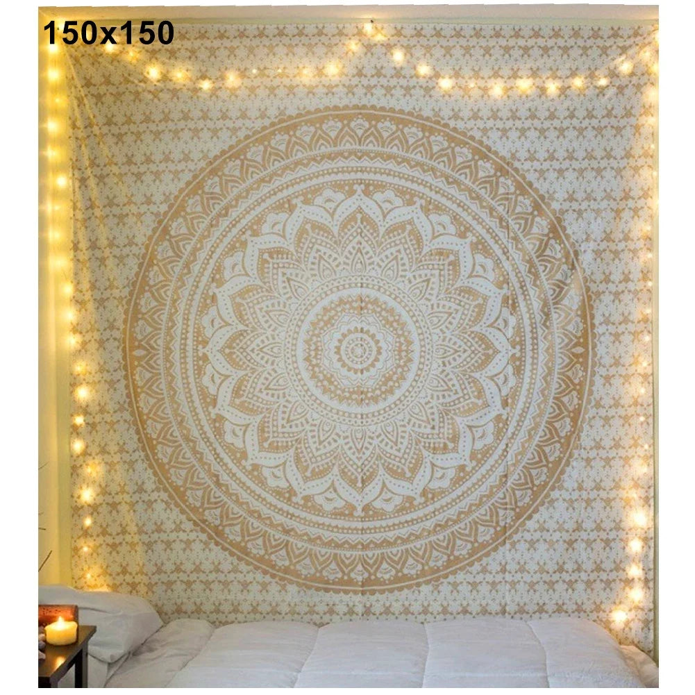 Mandala Bohemian Yoga Mat Beach Towel Shawl Blanket Indian Wall Hanging Tapestry Bohemian Mandala Tapisserie Decoration Mural