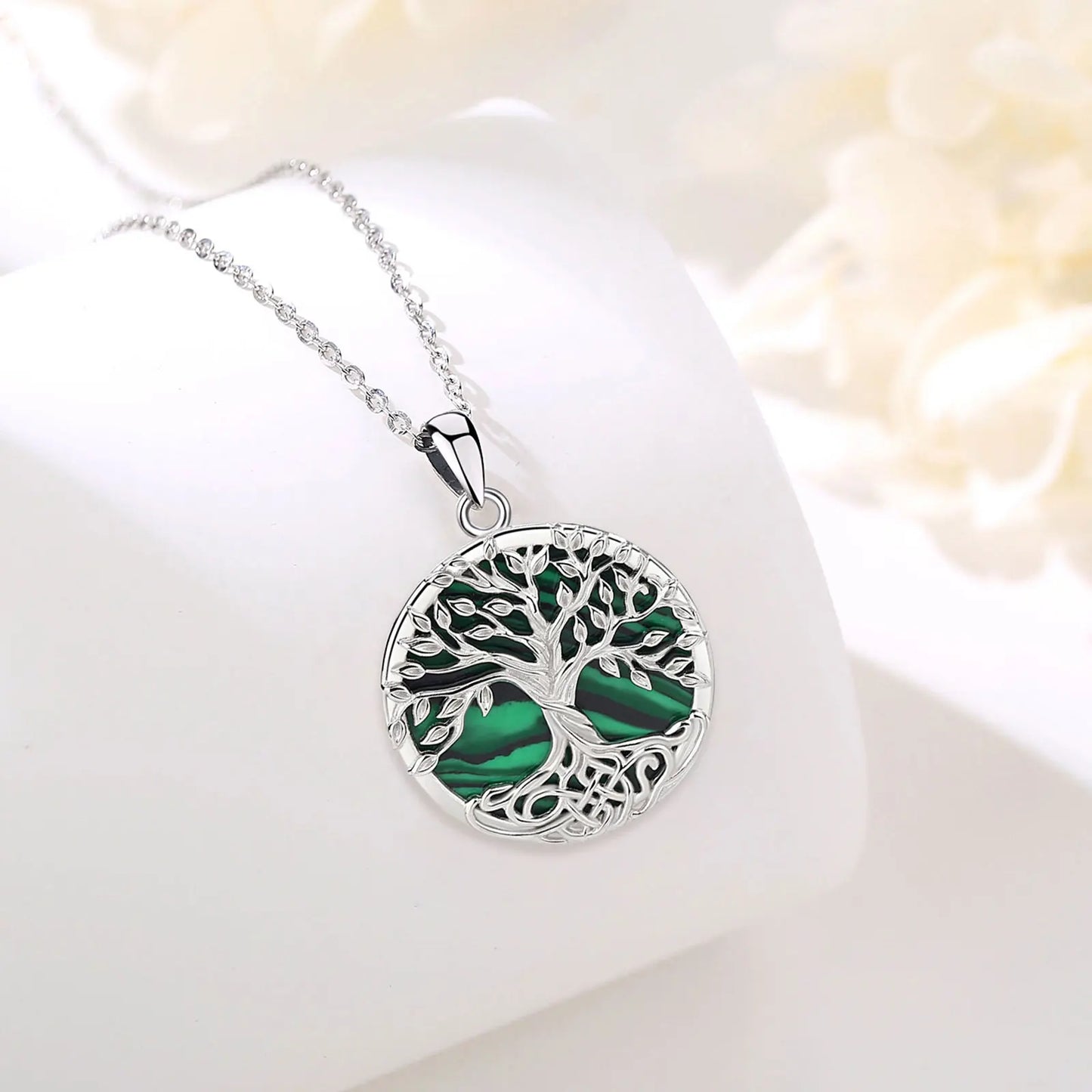 Crystal Chakra Pendant Necklace Tree Of Life Copper Wire Wrapped Birthstone Silver Jewelry Chakra Stones Healing Crystals