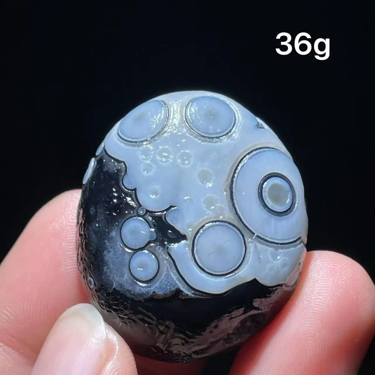 Natuarl black Sardonyx Gobi Agate Bead Alxa Eye Rock Specimen Energy Crystal Chakra Reiki Healing Stone Home Decor