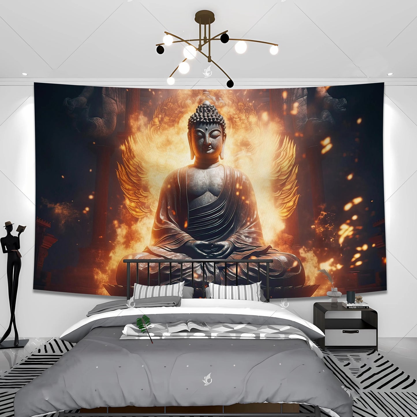 3d Tapestries, Buddha Wall Carpets, Dormitories, Hippie Psychedelic Tree Landscapes, Bohemian Decorations