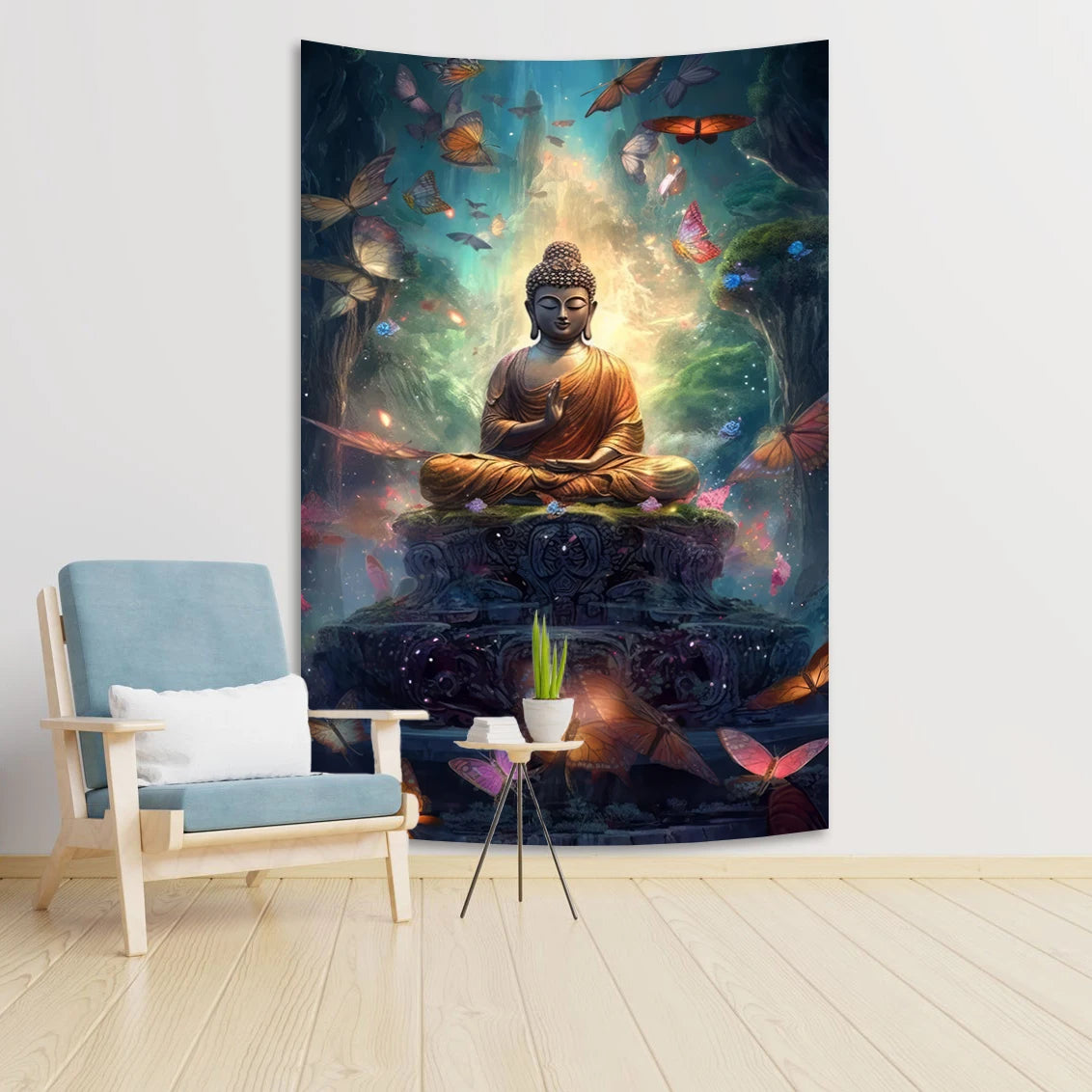 3d Tapestries, Buddha Wall Carpets, Dormitories, Hippie Psychedelic Tree Landscapes, Bohemian Decorations