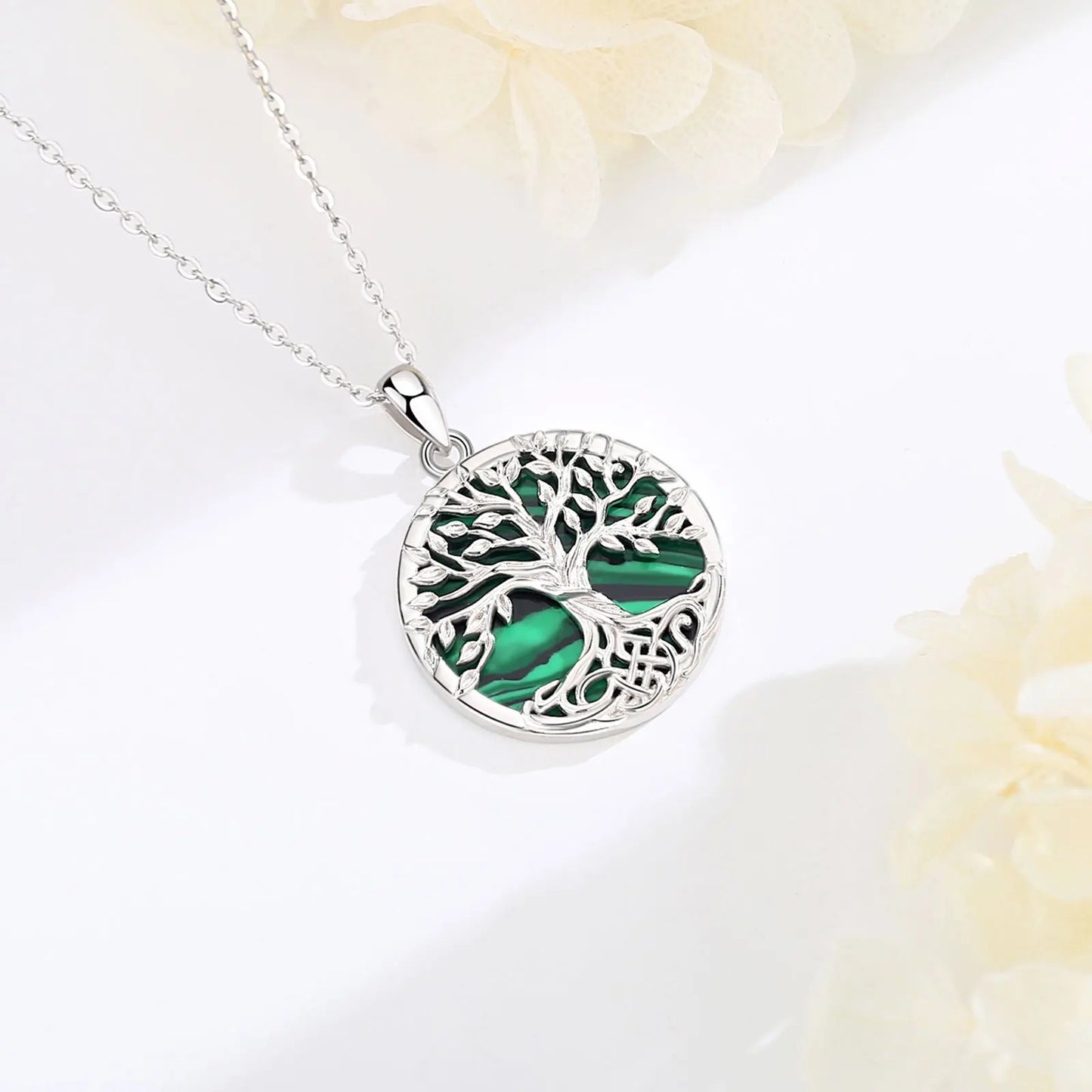 Crystal Chakra Pendant Necklace Tree Of Life Copper Wire Wrapped Birthstone Silver Jewelry Chakra Stones Healing Crystals