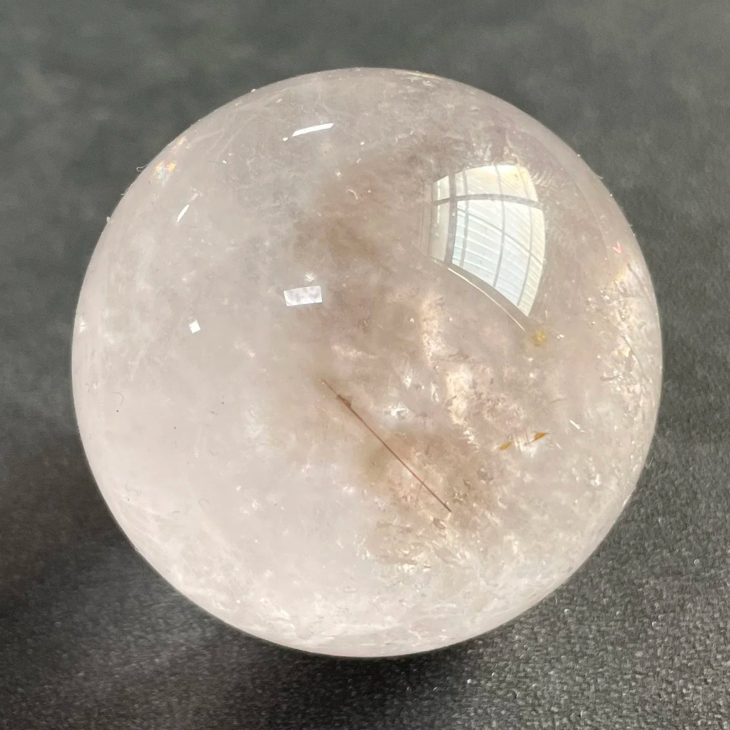 Natural Stone Golden Quartz Rutilated Sphere Polished Crystal Ball Decoration Rock Gift Reiki Healing
