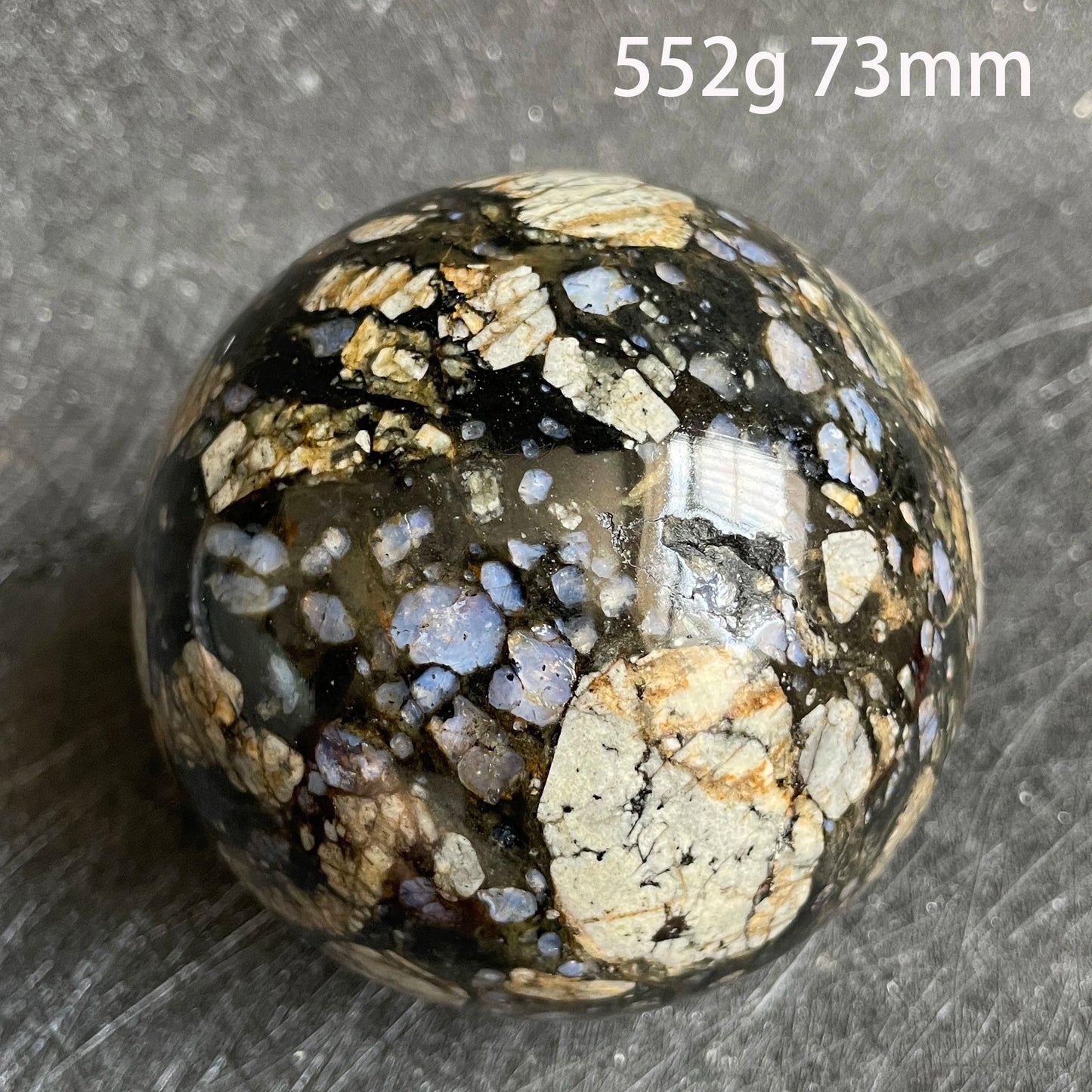 Natural Stone Glaucophane Crystal Ball Blue Energy Quartz Sphere Polished Rock Reiki Healing Gift Decor
