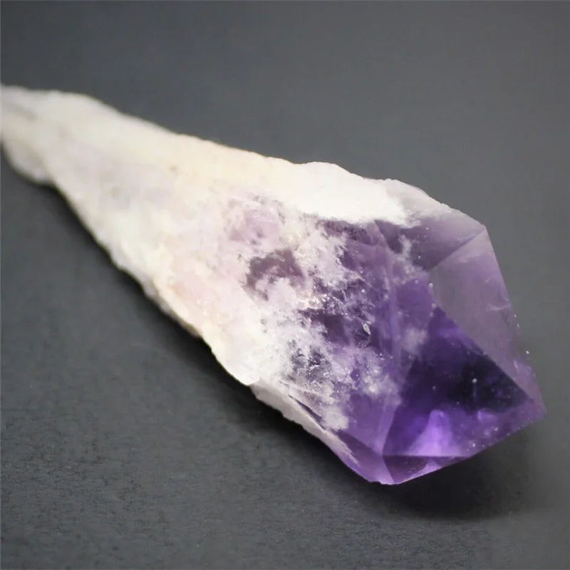 1PC Natural Amethyst Quartz Cluster Crystal Rod Point Rock Mineral Specimen Gem Crystal Healing Stone Home Decor Collection Gift