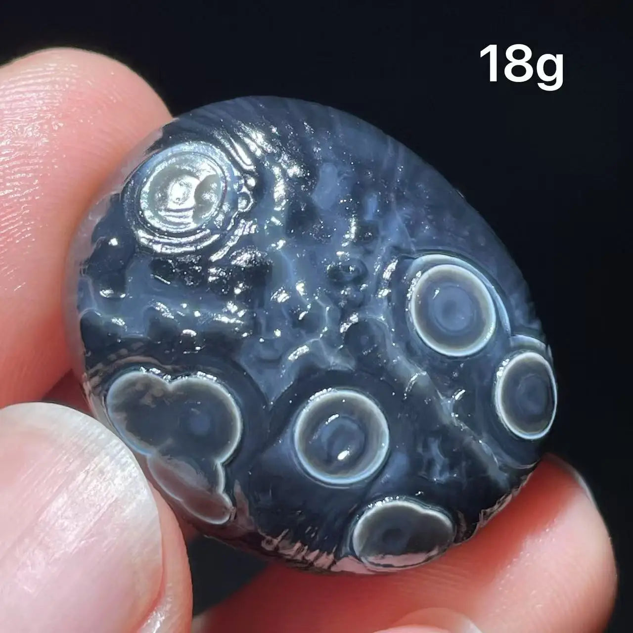 Natuarl black Sardonyx Gobi Agate Bead Alxa Eye Rock Specimen Energy Crystal Chakra Reiki Healing Stone Home Decor