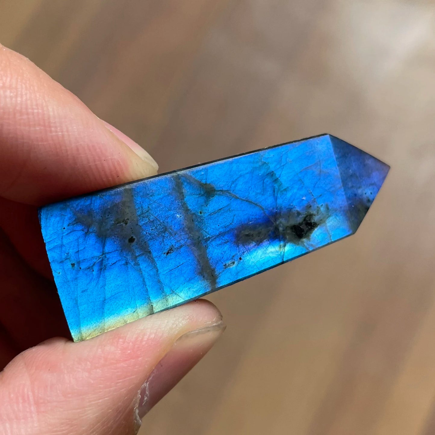 Natural Stone Labradorite Tower Home Decoration Rock Crystal Wand Point Rough Polished Quartz Moonstone Obelisk Healing