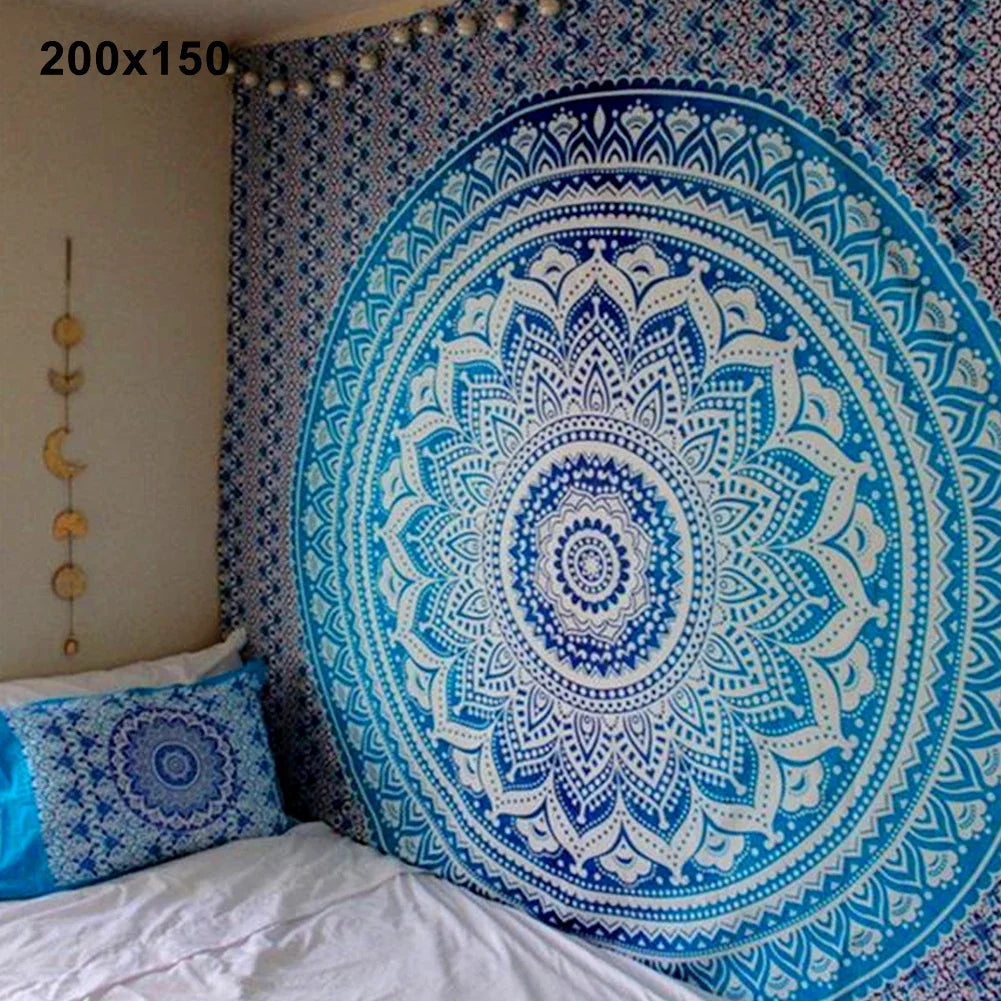 Mandala Bohemian Yoga Mat Beach Towel Shawl Blanket Indian Wall Hanging Tapestry Bohemian Mandala Tapisserie Decoration Mural