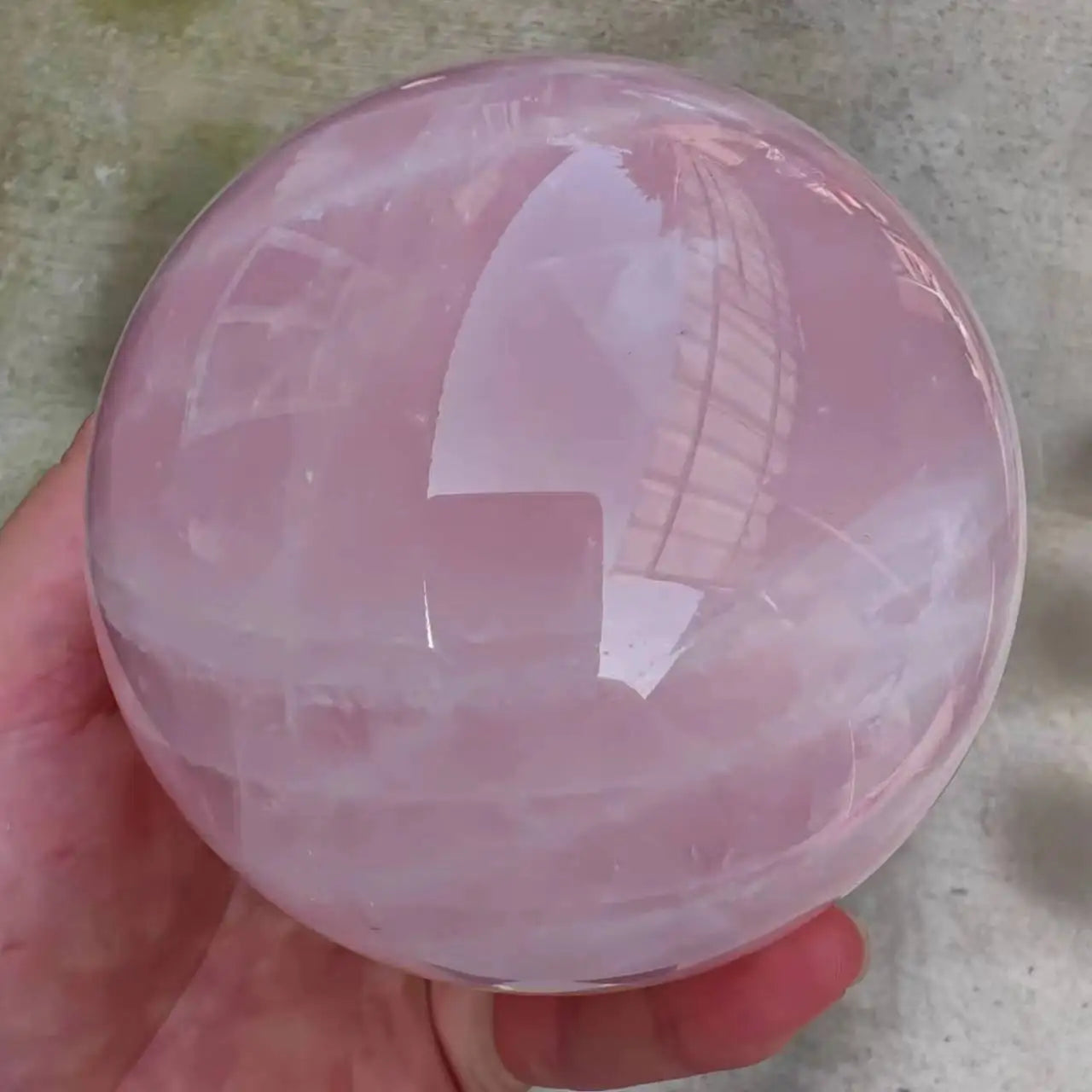 1pcNatural Rose Quartz ball Crystal Reiki Healing home office decorative craft gifts