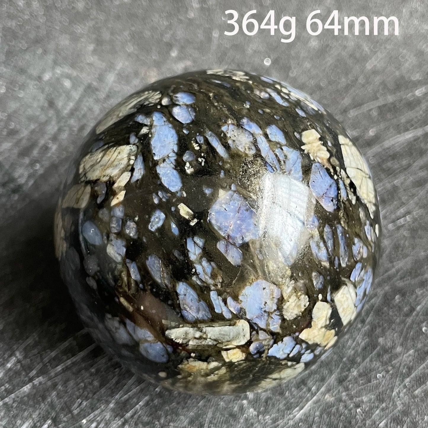 Natural Stone Glaucophane Crystal Ball Blue Energy Quartz Sphere Polished Rock Reiki Healing Gift Decor