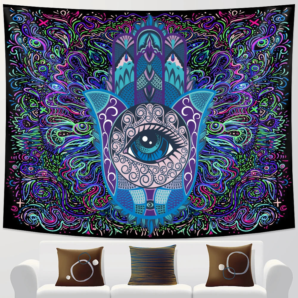 Indian meditation chakra tapestry home decoration Mandala tapestry background cloth Hippie witchcraft Bohemian decorative sheet
