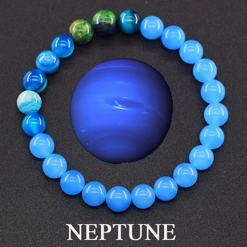 Hot Selling Cosmic Solar System Bracelet Eight Planets Sun Mercury Venus Earth Moon Mars Jupiter SaturnUranus Neptune Friendship Bracelet Handmade Jewelry Accessories