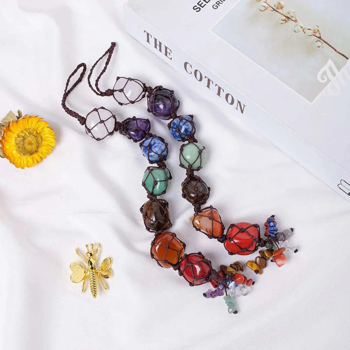 Natural Crystal Chakra Pendant