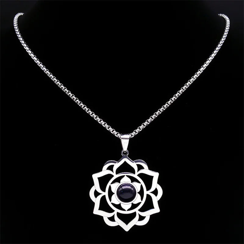 Lotus Healing Chakra Necklace