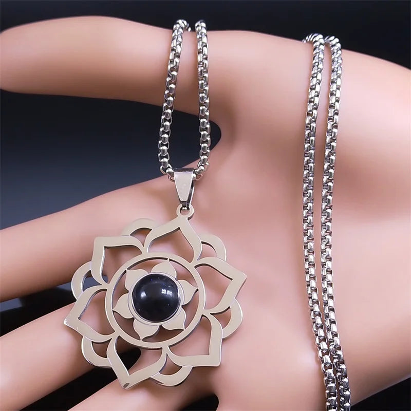 Lotus Healing Chakra Necklace