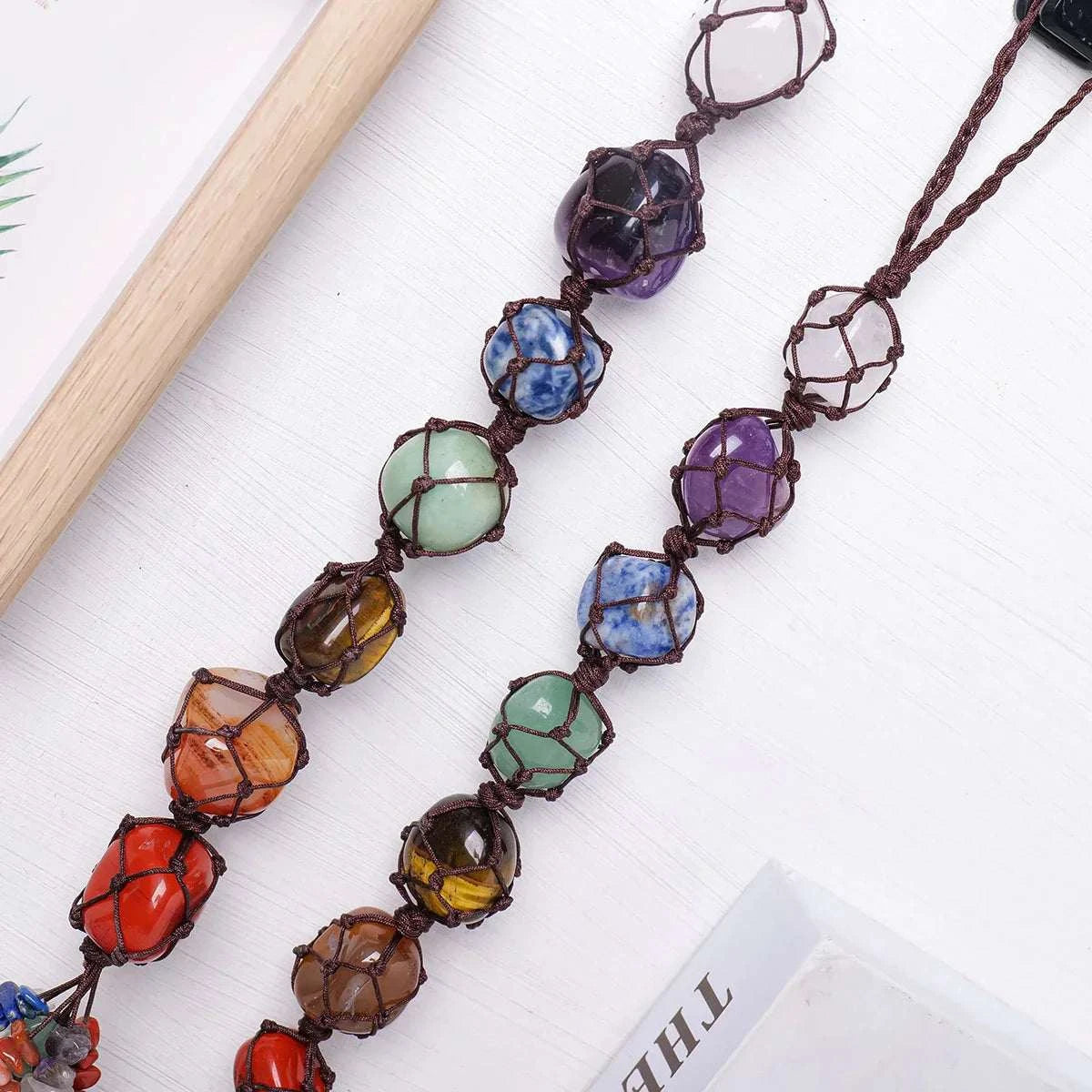 Natural Crystal Chakra Pendant