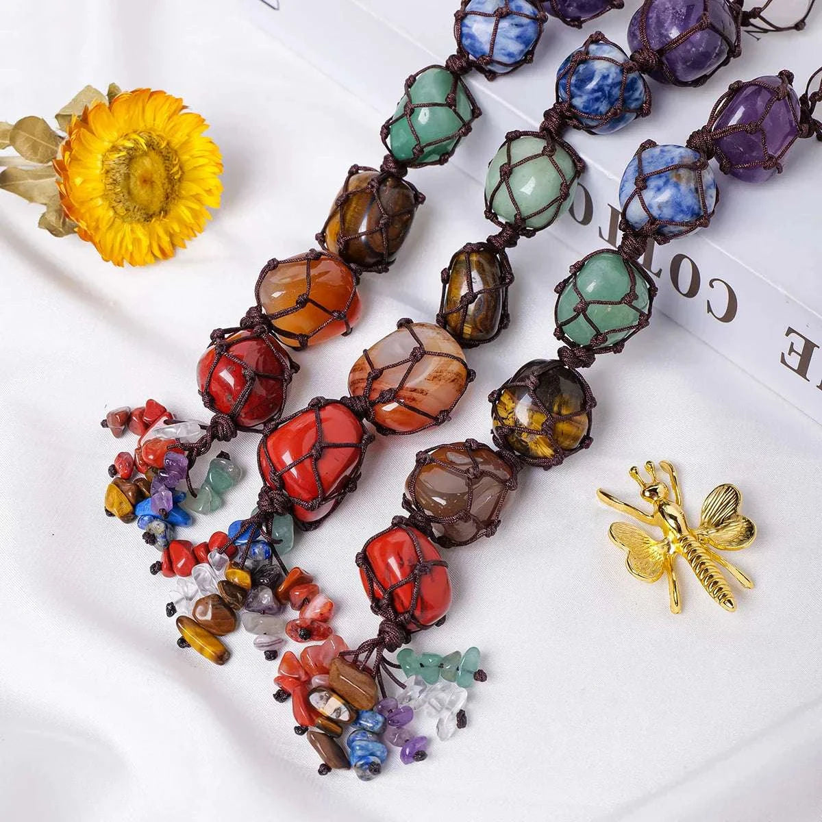 Natural Crystal Chakra Pendant