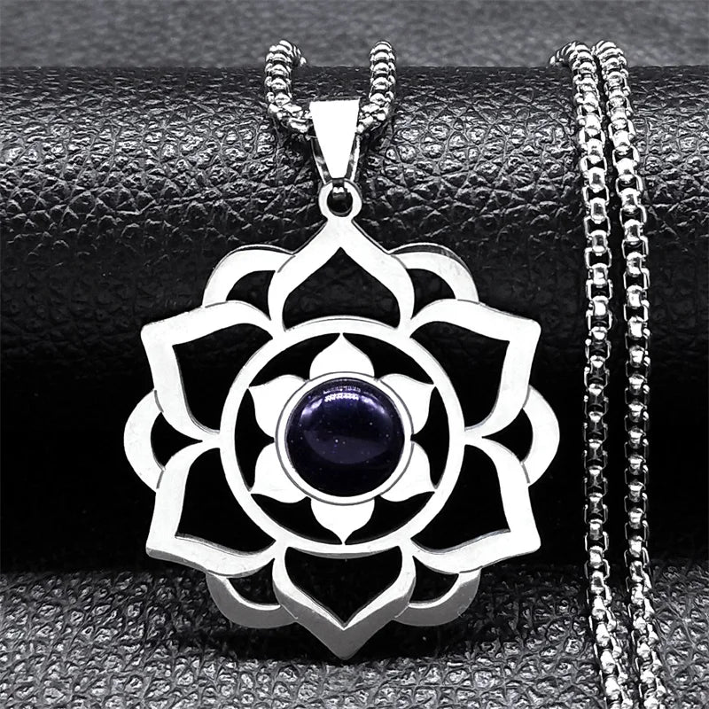 Lotus Healing Chakra Necklace