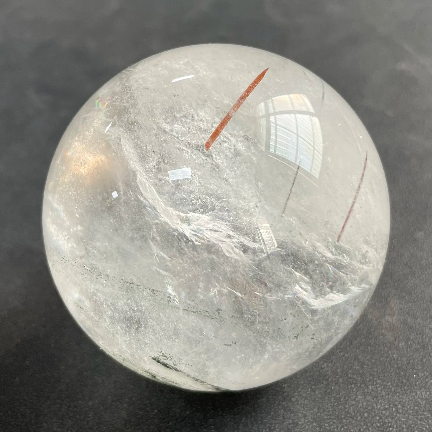 Natural Stone Golden Quartz Rutilated Sphere Polished Crystal Ball Decoration Rock Gift Reiki Healing