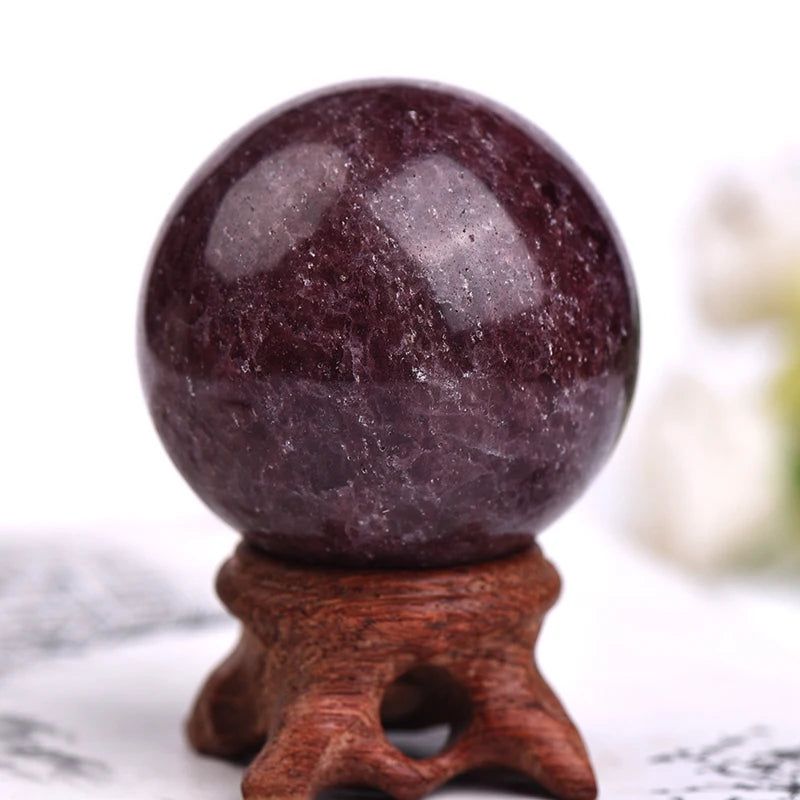 Natural Amethyst Sphere Polished Lukesemporium.com Globe Massaging Ball Chakra Reiki Healing Stone Exquisite Gifts EarthgsAura