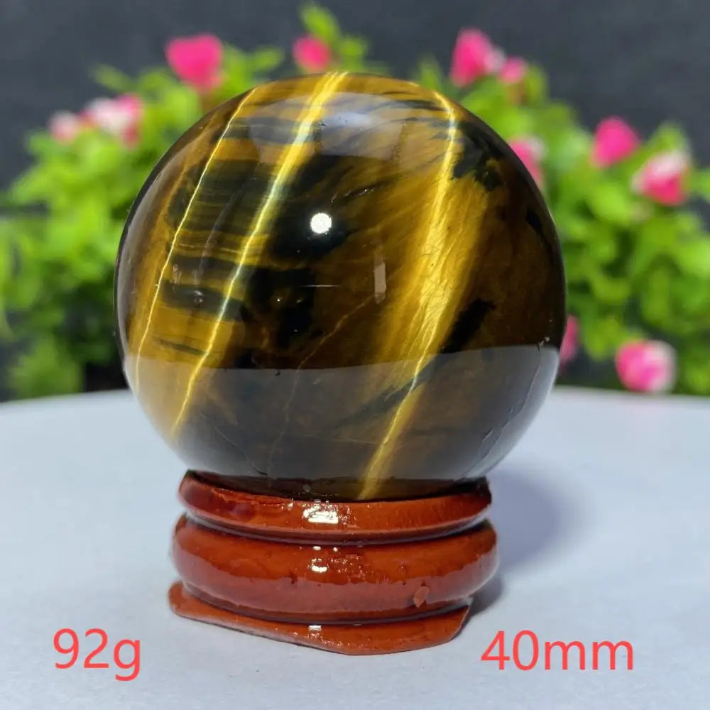 Blue Yellow Tiger Eye Ball Natural Crystal Sphere Mineral Gem Specimen Spiritual Meditation Reiki Healing Stone Home Decoration