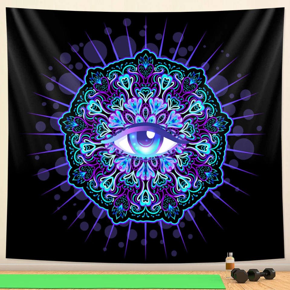 Indian meditation chakra tapestry home decoration Mandala tapestry background cloth Hippie witchcraft Bohemian decorative sheet