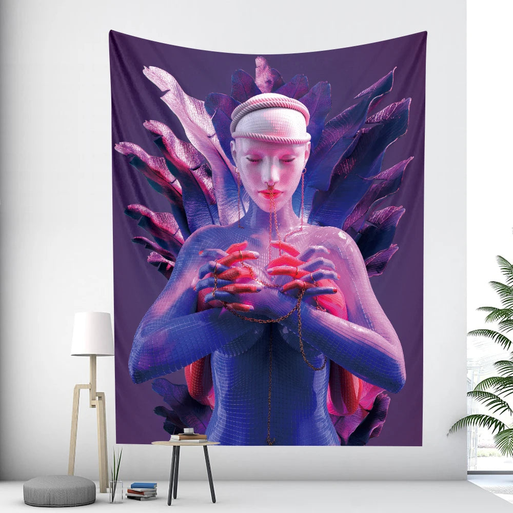 Buddha Meditation Seven Chakras Home Decor Tapestry Mandala Bohemian Decoration Psychedelic Scene Wall Mount Yoga Mat
