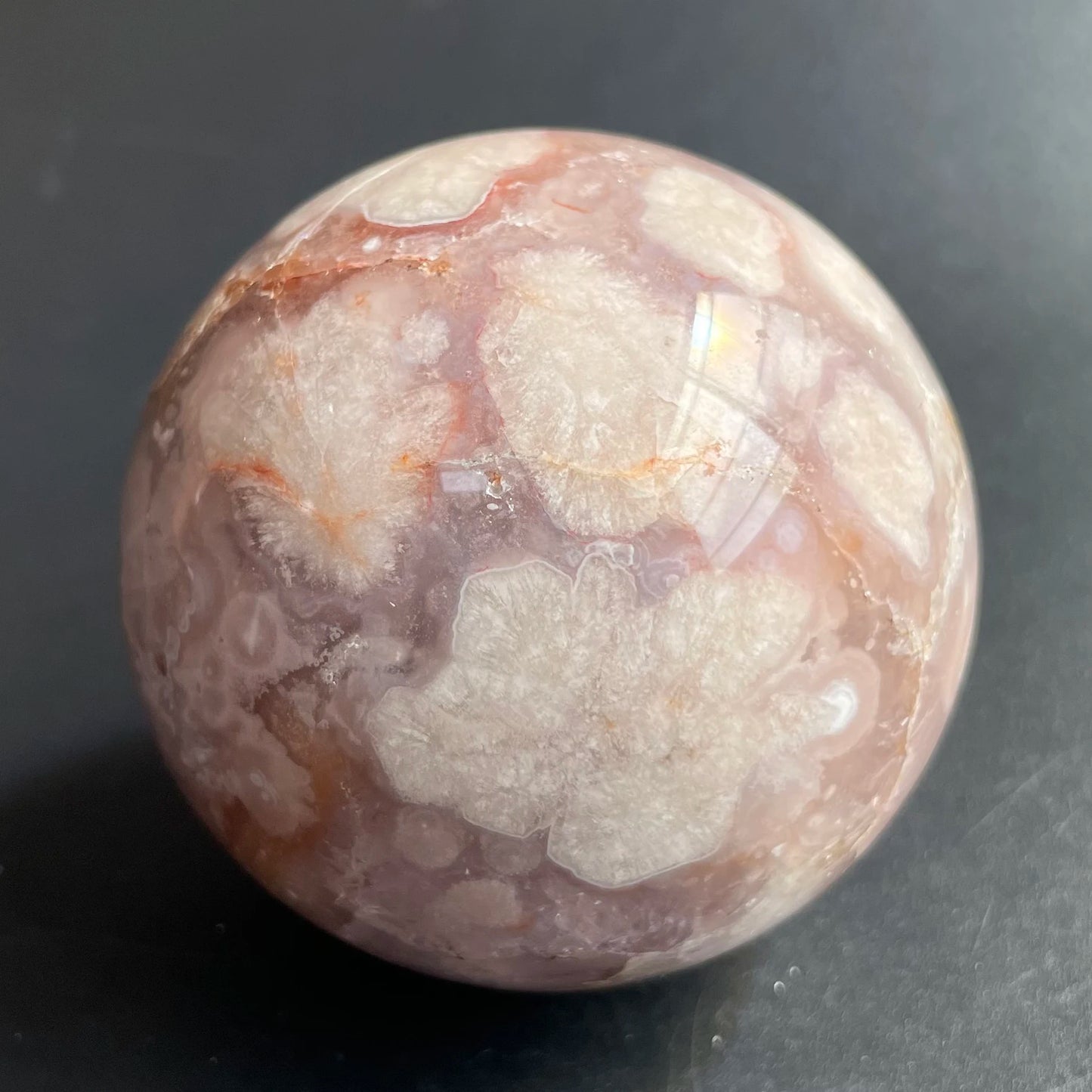 Natural Stone Amethyst Pink Sakura Agate Geode Sphere Polished Crystal Quartz ball Reiki Healing Gift Room Decor