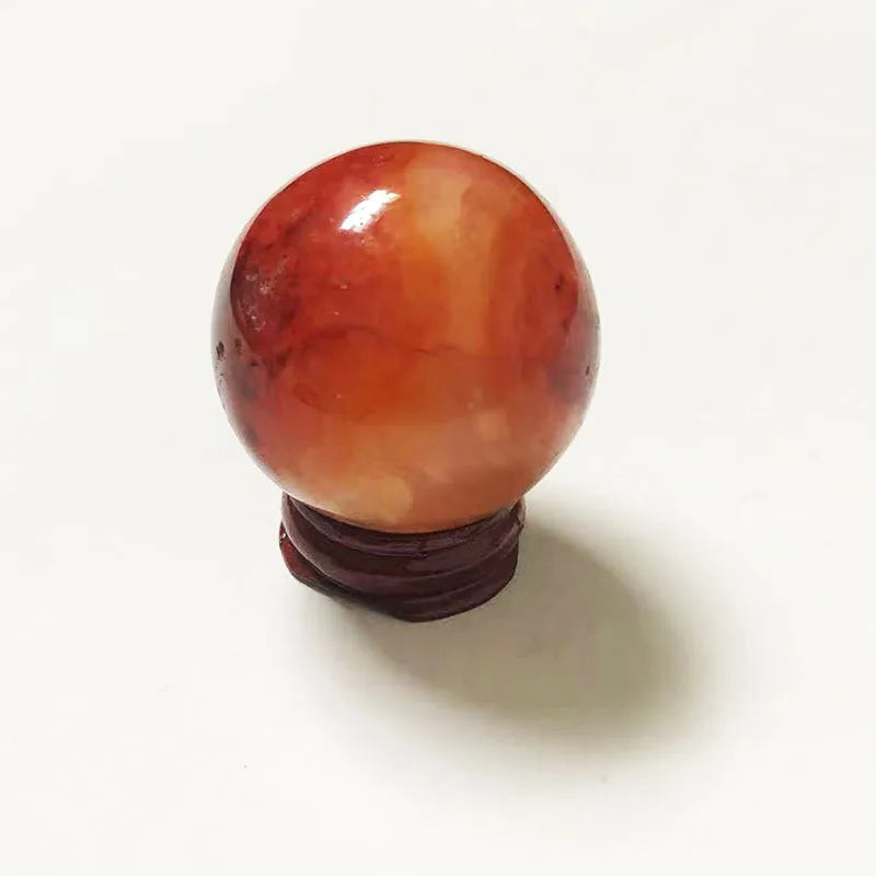 30-40MM Natural Crystal Ball Rose Quartz Polished Reiki Healing Amethyst Stone Sphere Desk Home Decor Crystal Ball Souvenirs 1pc
