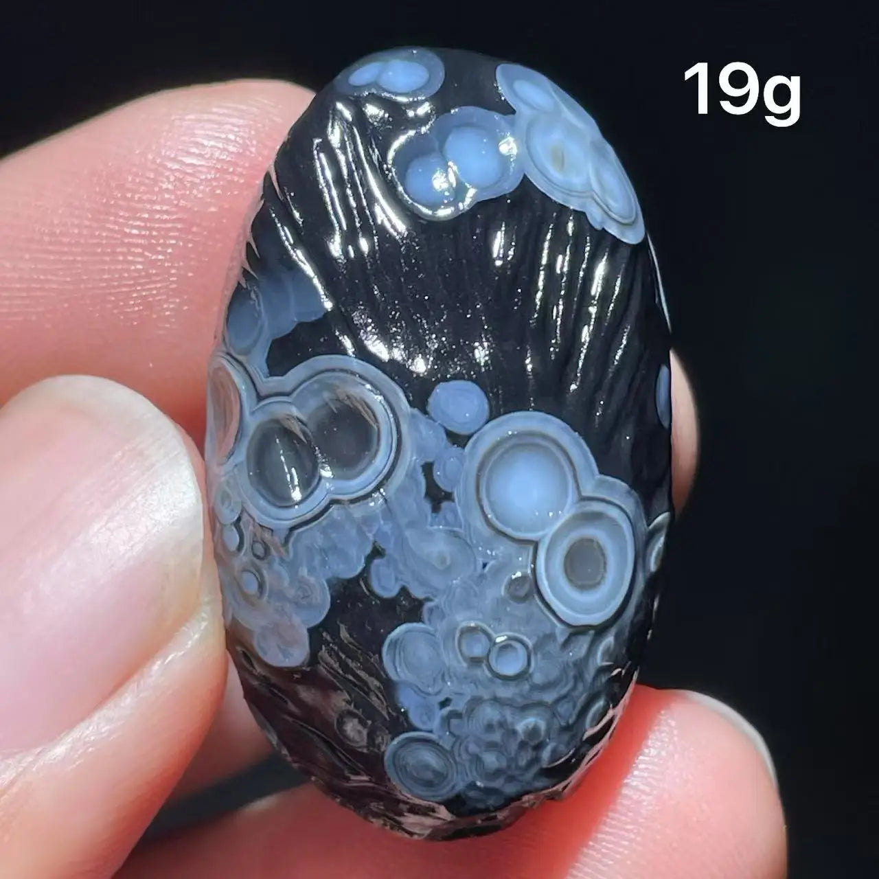 Natuarl black Sardonyx Gobi Agate Bead Alxa Eye Rock Specimen Energy Crystal Chakra Reiki Healing Stone Home Decor