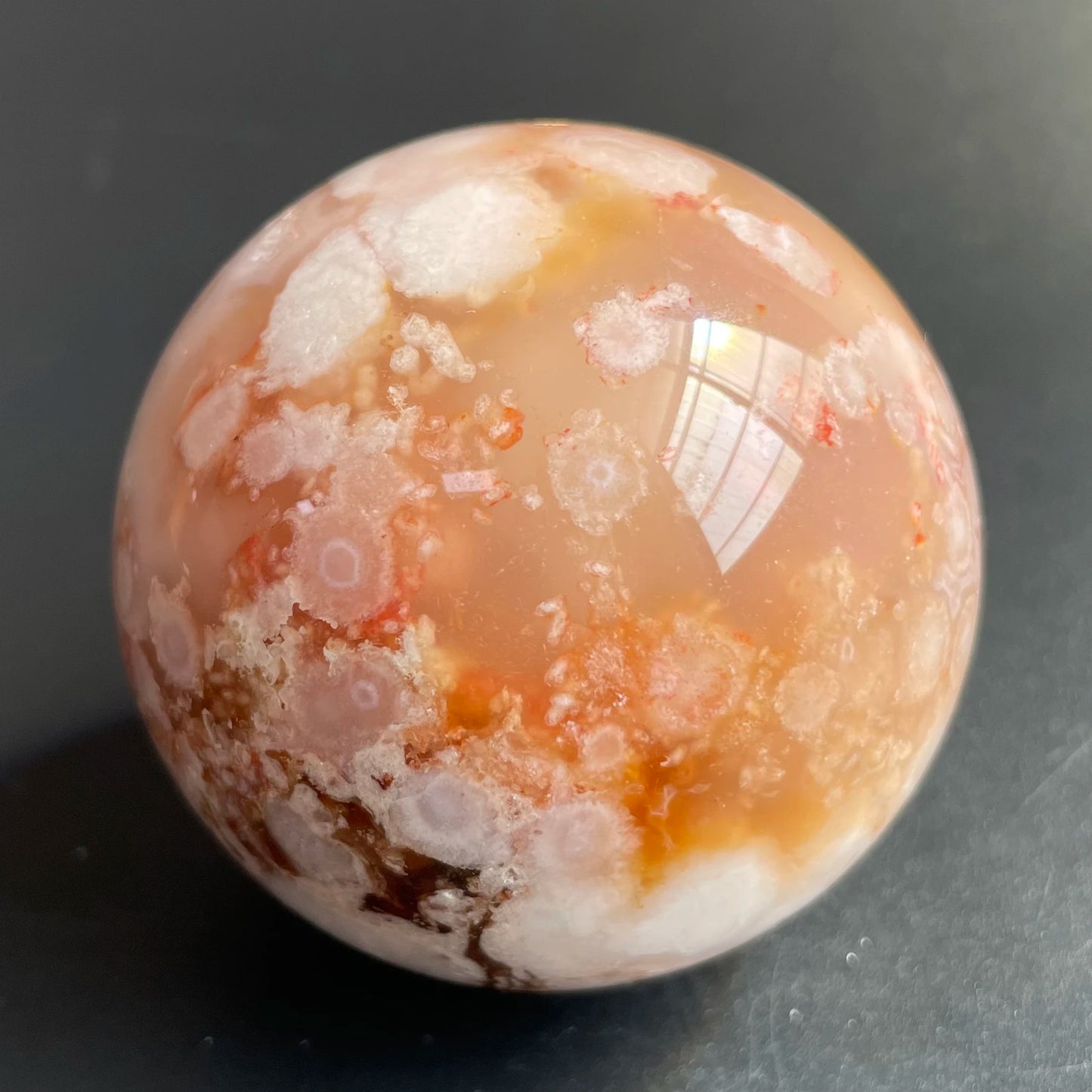 Natural Stone Amethyst Pink Sakura Agate Geode Sphere Polished Crystal Quartz ball Reiki Healing Gift Room Decor