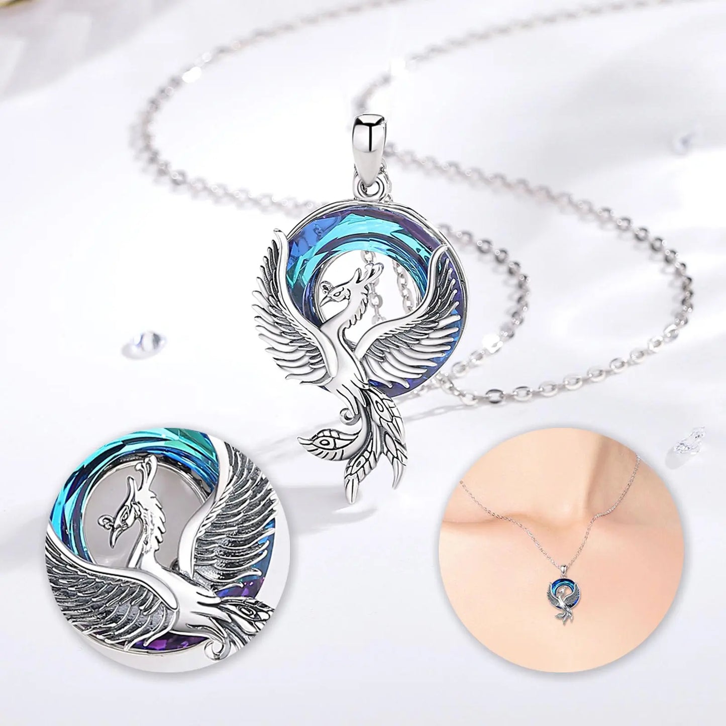 Crystal Chakra Pendant Necklace Tree Of Life Copper Wire Wrapped Birthstone Silver Jewelry Chakra Stones Healing Crystals