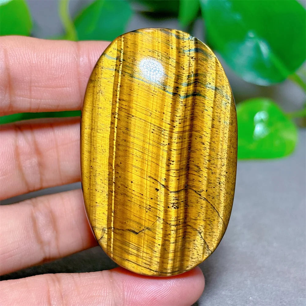 Blue Yellow Tiger Eye Palm Crystal Natural Stone Quartz Stone Minerals Home Decoration Reiki Craft Gifts Energy Healing Luck
