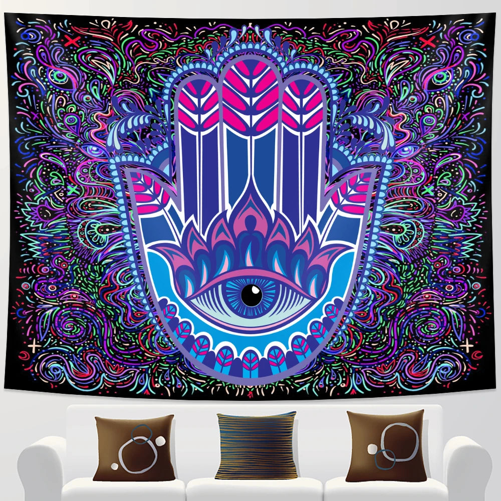Indian meditation chakra tapestry home decoration Mandala tapestry background cloth Hippie witchcraft Bohemian decorative sheet
