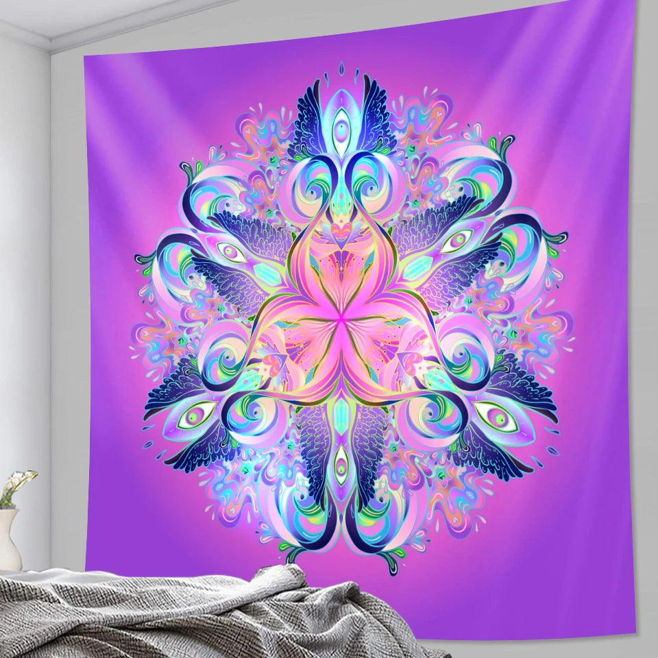 Indian meditation chakra tapestry home decoration Mandala tapestry background cloth Hippie witchcraft Bohemian decorative sheet