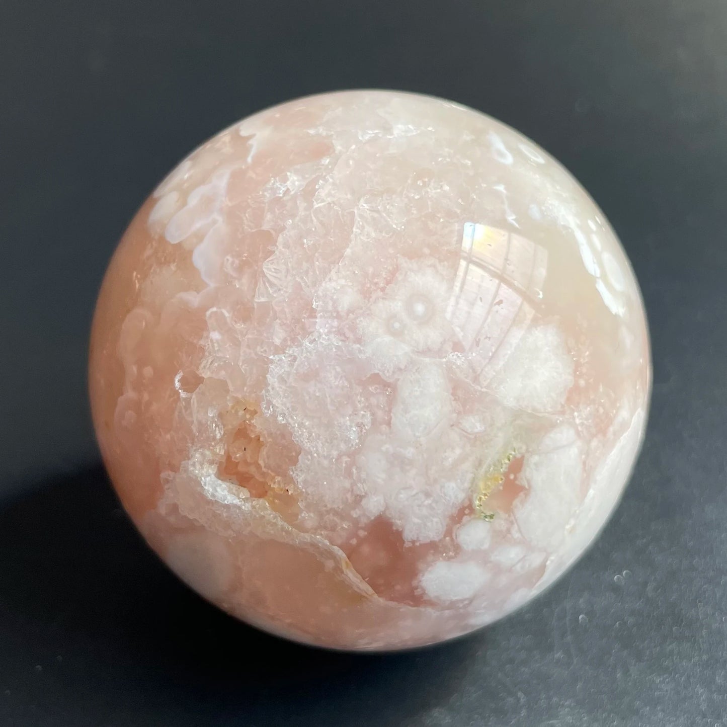 Natural Stone Amethyst Pink Sakura Agate Geode Sphere Polished Crystal Quartz ball Reiki Healing Gift Room Decor