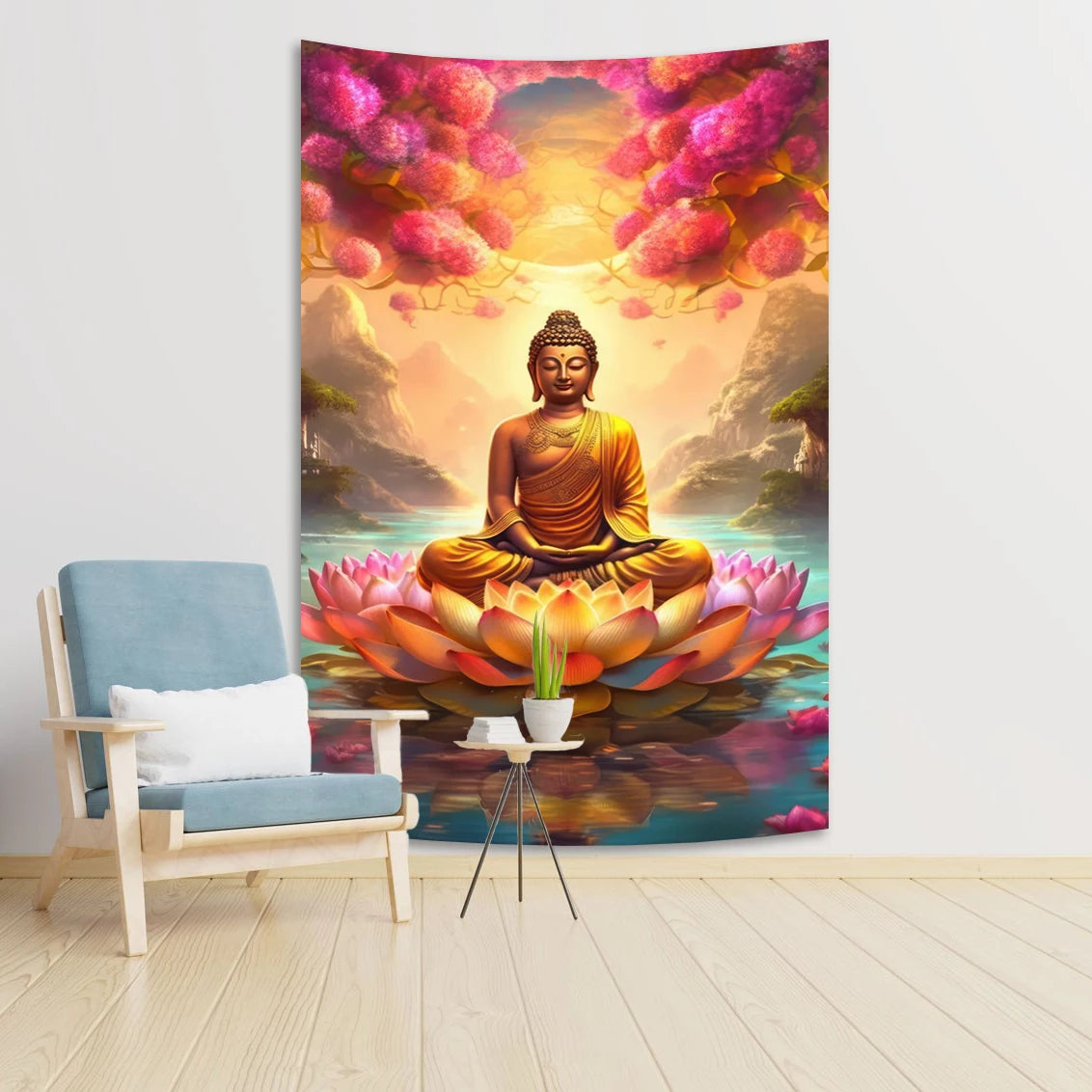 3d Tapestries, Buddha Wall Carpets, Dormitories, Hippie Psychedelic Tree Landscapes, Bohemian Decorations