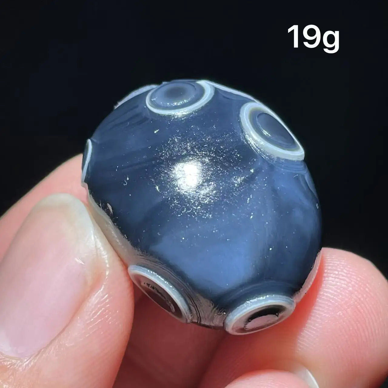 Natuarl black Sardonyx Gobi Agate Bead Alxa Eye Rock Specimen Energy Crystal Chakra Reiki Healing Stone Home Decor